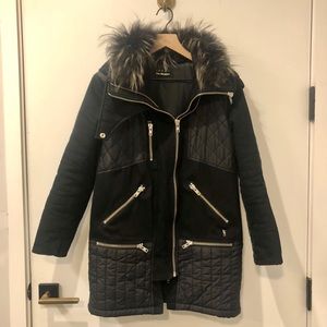 The Kooples Sport Black Parka